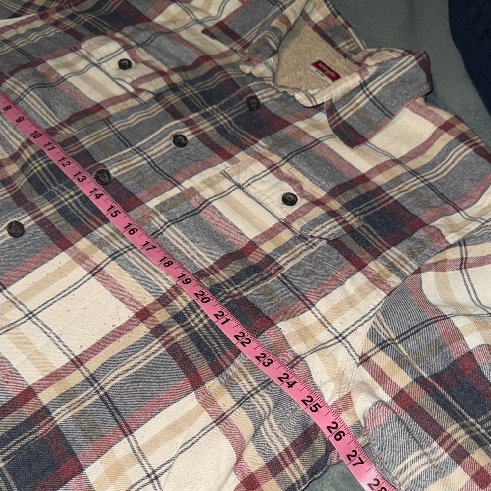 Wrangler Plaid Shirt Jacket XL - Picture 8 of 10